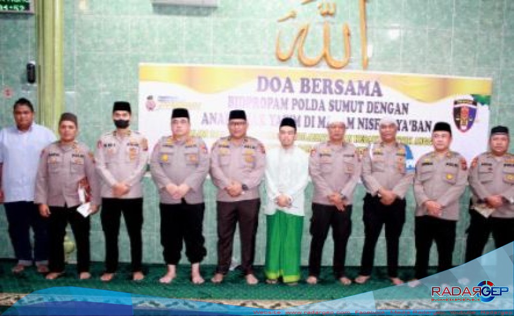 Propam Polda Sumut Gelar Doa Bersama dan Santuni Anak Yatim Piatu